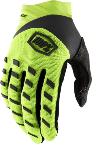 100% Youth Airmatic Fekete Fluo Gyerek Cross Kesztyű S