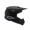 Alpinestars S-M3 Solid Matt Fekete Gyerek Cross Bukósisak