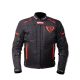 Mugen Race MNR-1930-MJ Textil Kabát Fekete-Piros 4XL